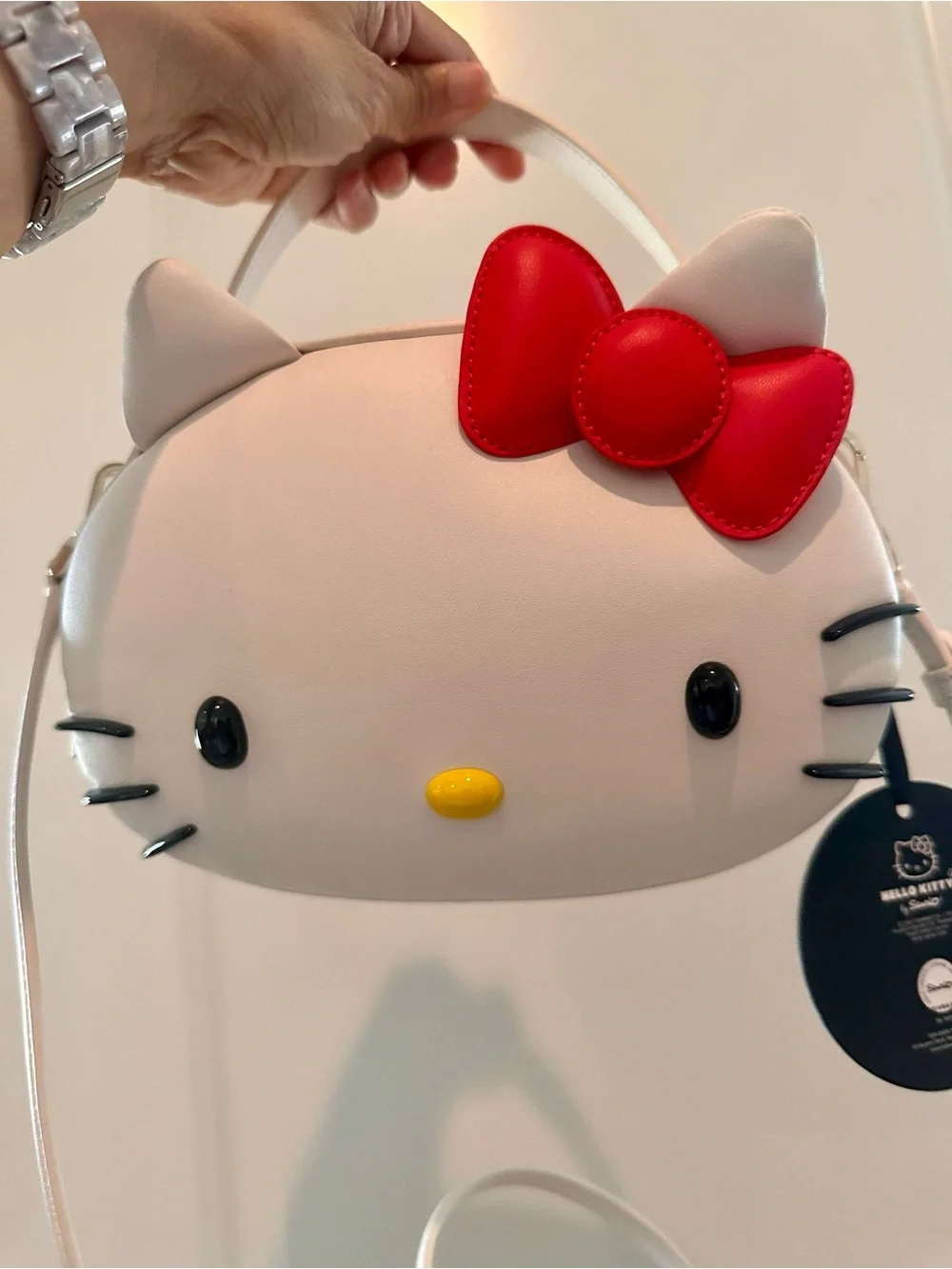 kate spade White Hello Kitty Crossbody with Red Bow